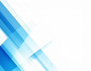 Poster - Abstract blue and white diagonal lines, sharp angles, dynamic design