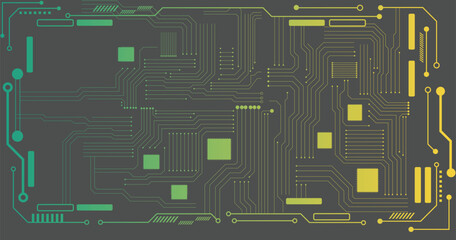 Poster - abstract circuit board background. technology modern background for design. futuristic circuit board