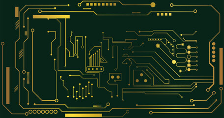 Poster - abstract circuit board background. technology modern background for design. futuristic circuit board