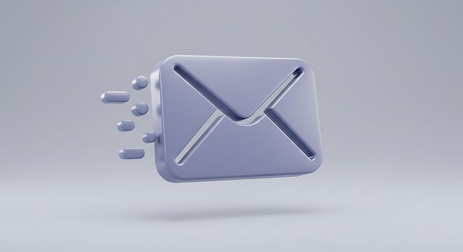 Sending Email Message Icon in Modern 3d Style