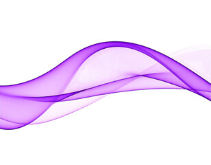 Poster - Abstract purple and white flowing lines