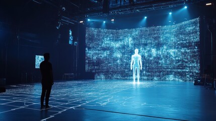 Poster - Futuristic digital human projection