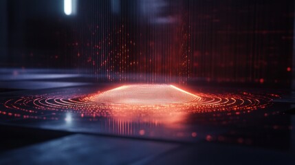 Poster - Futuristic digital platform