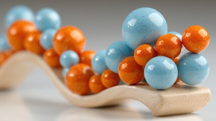 Poster - Colorful bunch of orange and blue eggs symbolizing data-balanced yield planner concept in strategic planning context