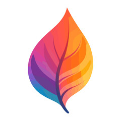 Wall Mural - leave element colorful nature leaf vector