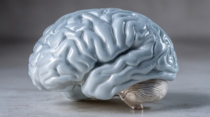 Poster - A human brain portraying complexity and cognitive functionality for the concept of ai risk softening mechanisms
