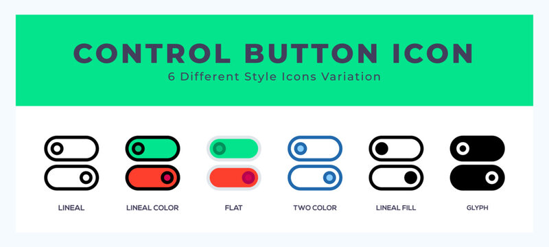 Control button icon. high quality icon symbol for web design