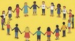 © Alfasetyo - Celebrating Unity Children of Diverse Backgrounds Holding Hands in a Circle