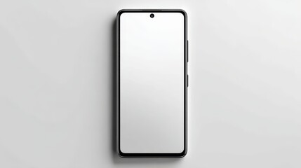 Poster - Smartphone with blank white screen, perfect mockup for apps and websites