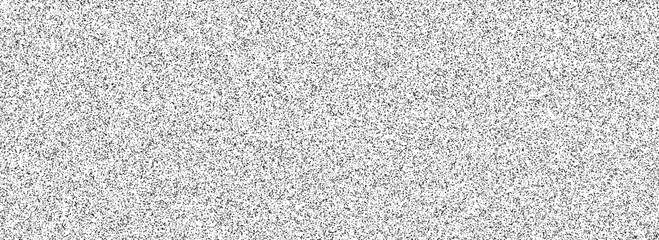 Poster - Black random noise texture. Rough grain noise overlay background. Abstract grunge snow dots wallpaper. Distress gritty dust backdrop with particles, speckle, drops, specks, flecks. Vector 