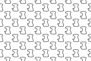 Poster - Seamless pattern completely filled with outlines of sanding machine symbols. Elements are evenly spaced. Illustration on transparent background