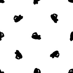 Poster - seamless pattern of repeated black electric plane symbols. elements are evenly spaced and some are r