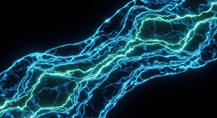 Wall Mural - Lightning Electricity Visual Abstract