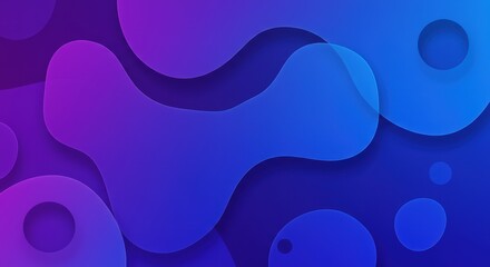 Wall Mural - Abstract gradient background with shapes