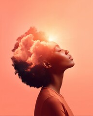 Poster - Mindful Metamorphosis Gen Z Wellness Journey Visualizing Emotional Intelligence, Mental Health, and Personal Transformation in Soft Coral Aesthetic