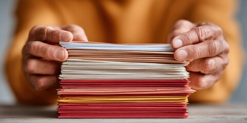 Leinwandbilder - Minimalist Performance Analytics Tactile Document Management for Agile Workspace Optimization - Emerging Workflow Efficiency in Digital Transformation Era