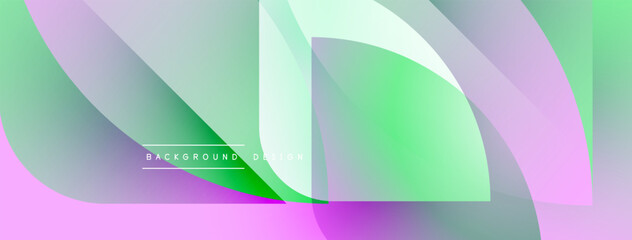 Fototapete - Abstract fluid shapes, vibrant colors blend. Soft gradients create dynamic background design. Modern aesthetic, smooth transitions visible.