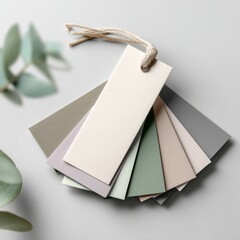 Leinwandbilder - Minimalist Color Palette Swatch Elegant Neutral Design Samples for Creative Professionals - Inspiring Interior and Branding Visual Storytelling