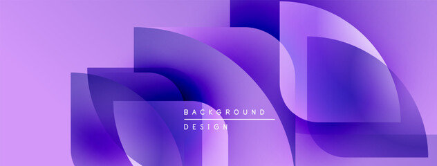 Poster - Abstract purple background. Flowing shapes create dynamic visual effect. Modern design with gradient colors, suitable for digital projects.