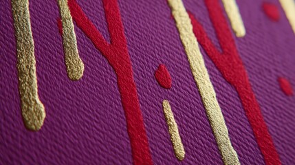 Poster - Close-up view reveals splattered metallic ink on a textured steel surface, showcasing vibrant colors and an industrial-inspired abstract pattern that captivates