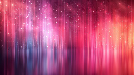 Poster - Abstract vibrant vertical lines with glowing sparkles and color gradients.