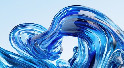 Aufkleber - abstract liquid flow