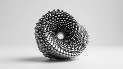 Poster - Metal texture showcasing fibonacci-patterned asset grid icon concept for harmonic portfolio management