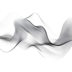 Poster - Ethereal ribbons dance a digital symphony of light and shadow a modern on transparent background
