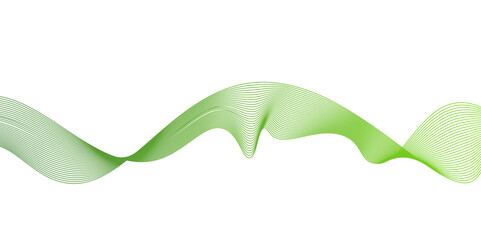 Fototapete - Modern abstract green wave liquid lines background.dots on a whit clean and fresh background,Frequency sound wave lines and technology curve lines,green wave lines frame,	