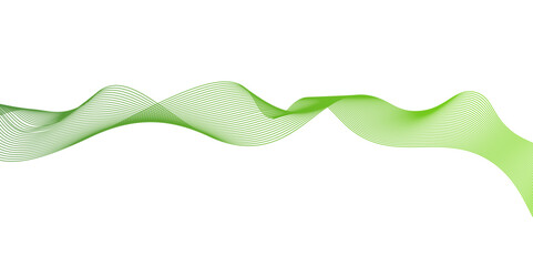 Fototapete - Modern abstract green wave liquid lines background.dots on a whit clean and fresh background,Frequency sound wave lines and technology curve lines,green wave lines frame,	