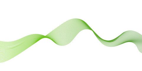 Fototapete - Modern abstract green wave liquid lines background.dots on a whit clean and fresh background,Frequency sound wave lines and technology curve lines,green wave lines frame,	