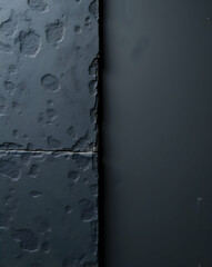 Poster - Intriguing cool-toned slate wall featuring a captivating interplay of rough textures, creating a visually stimulating and aesthetically pleasing surface design