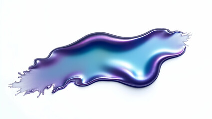 Poster - Iridescent Fluid Art, A Mesmerizing Abstract Display of Shimmering Serum with a Smooth, Glossy Finish, Perfect for Modern Design and Visual Effects