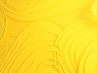 Poster - Radiant Yellow Abstract, A Sunshine-Inspired Design Featuring Intricate Fluid Forms and Gentle Waves Creating a Cheerful and Energetic Visual Experience
