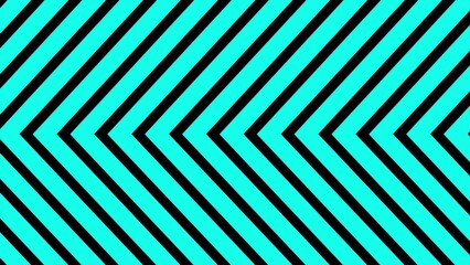 Poster - Abstract geometric pattern in turquoise and black with a chevron design creating a modern and eye catching background, perfect for design and website use.