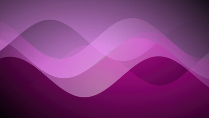 Poster - Abstract wave background with gradient colors of purple and magenta beautiful decorative design template for presentation and website backgrounds