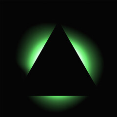 Poster - Triangle illuminate light frame