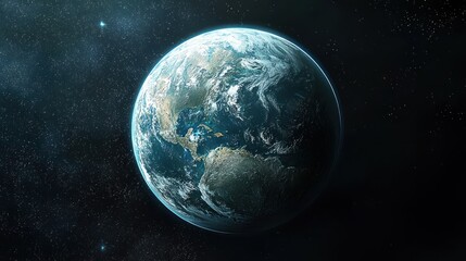Wall Mural - Celestial view of the earth from space.