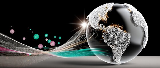 Poster - Global network & data flow visualization