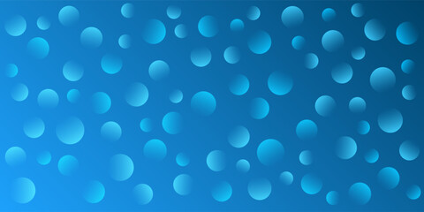 Poster - A soft blue bokeh pattern background creates a dreamy, ethereal atmosphere. The blurred circles of light form a gentle pattern, evoking a sense of tranquility, nature, and relaxation.