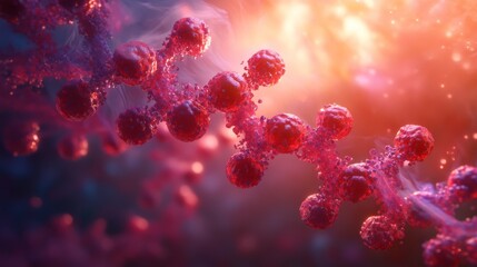  - 3d render of dna double helix structure on a futuristic medical technology background featuring molecular particles, digital data elements, and blue biotech light effects for science and healthcare in