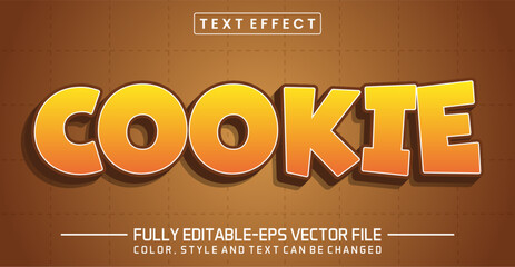 Poster - Cookie font Text effect editable