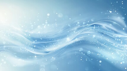 Poster - Abstract ethereal blue background featuring soft flowing light, dreamy haze, and gentle gradient textures for tranquil digital designs, soothing wallpaper, and serene artistic backdrops
