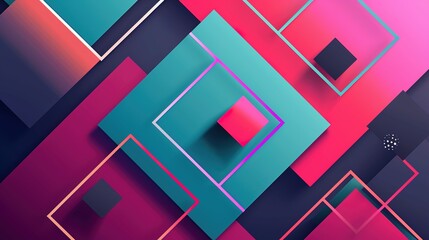 Three - dimensional geometric creative image