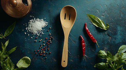 a wooden spoon