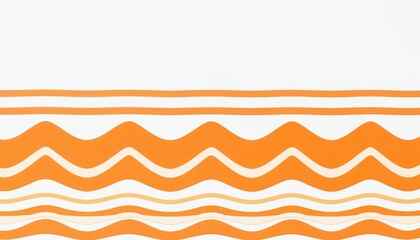 Poster - Abstract Orange and White Wave Pattern Background Design Perfect for Website or Print Projects