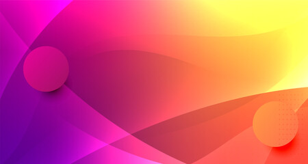 Fototapete - Abstract digital background with vibrant gradient waves