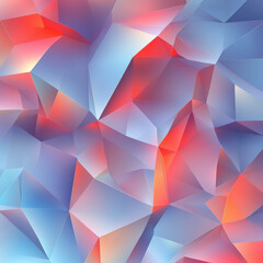 Poster - Abstract geometric design with vibrant red accents a contemporary mosaic on transparent background