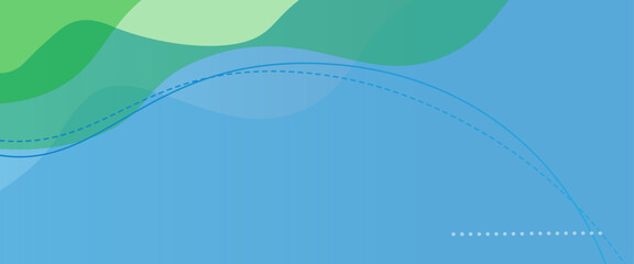Aufkleber - Vector modern soft blue and green wave abstract background. creative halftone pattern in blue green background.