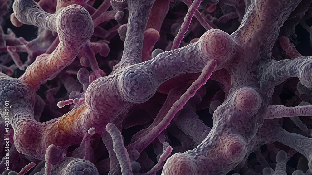 High-res microscopy shows Gram-positive bacteria stained with crystal ...